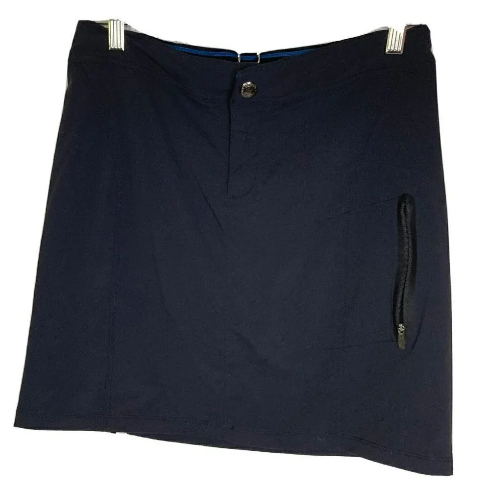 Columbia Skort Skirt Short 8 Black Omni-Shield Advanced Repellency Tennis‎ Golf